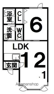 MY HOUSE GOOD RIVERⅡ【2階】の間取り