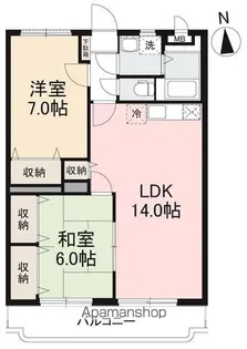 ベルティオンTK【302号室】の間取り