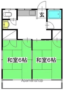 堀口ハイツ B棟【202号室】の間取り