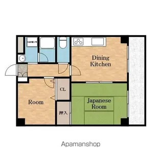 石本ビル晴海1号館【201号室】の間取り