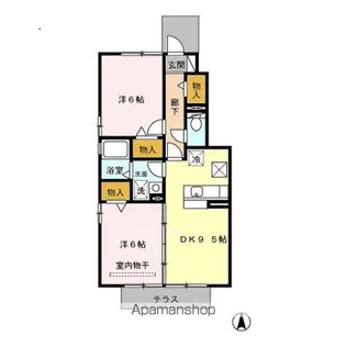 コーポ愛宕【1階】の間取り