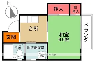 ソレイユ吹谷【205号室】の間取り