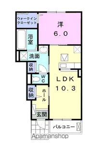プランタンノール【1階】の間取り
