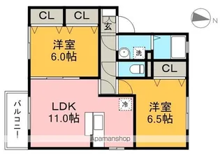 ジュパール Ⅲ棟【1階】の間取り