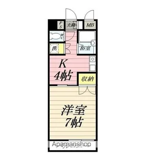 ベルローズタキモト【2階】の間取り