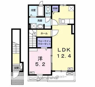 レジデンス江添Ⅰ【2階】の間取り