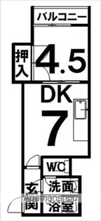 コーポフレンド【3-B号室】の間取り