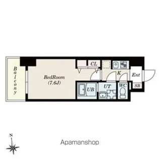 S-RESIDENCE桜本町awesome【14階】の間取り