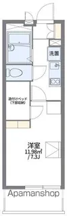 レオパレスきずり【3階】の間取り