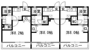 リブレア姪浜B棟【1階】の間取り