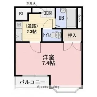 エクラ・ド・ルーン【4階】の間取り