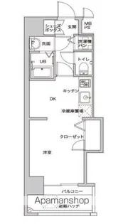 アクアシティ日赤通Ⅱ【405号室】の間取り