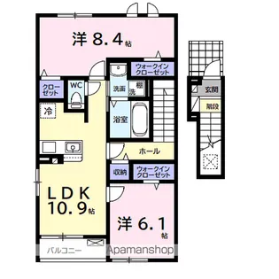 ロン ボヌール【2階】の間取り