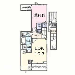 サニーコート伏見【2階】の間取り