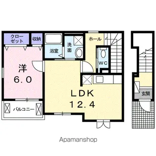 ミニヨンベル【2階】の間取り
