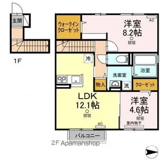 セレーノ岡本C【2階】の間取り