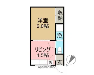 ミルキーハウス【208号室】の間取り