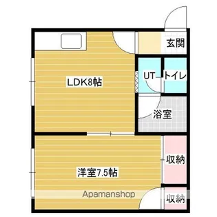 コーポゆもと【3階】の間取り