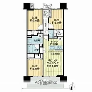 デュオヒルズ長野権堂【2階】の間取り