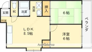 CONFORT SEKI【403号室】の間取り