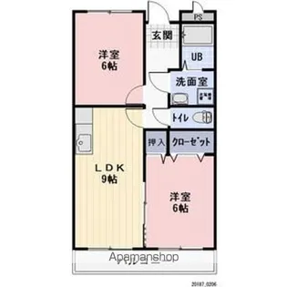 LIMPIAルレーヴN【405号室】の間取り