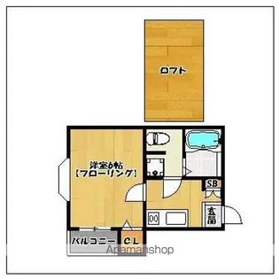 ピュア別府南弐番館【1階】の間取り