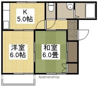 リバティ安原【2階】の間取り