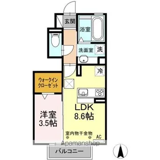 e・Lavie 木曽川【1階】の間取り