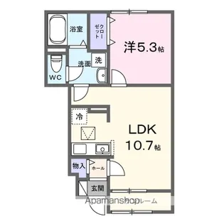 プチエトワール【1階】の間取り