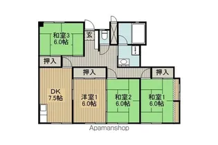 普門寺Sハイツ【106号室】の間取り
