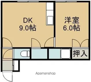 サンクスロード【203号室】の間取り