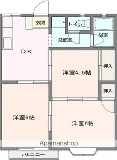 F.Fハイツ【1階】の間取り