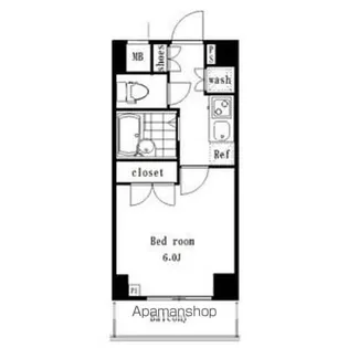 シンシア早稲田南【303号室】の間取り