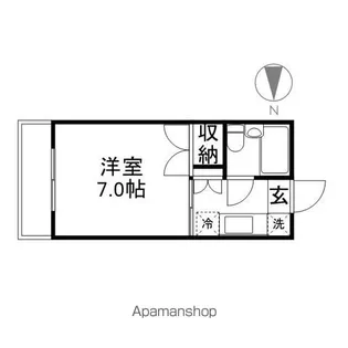 岡山県岡山市北区伊島町1丁目【マンション】の間取り