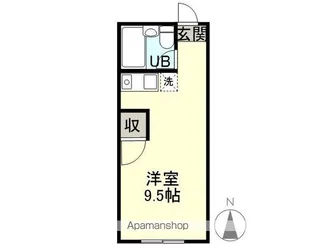 一麦社アパートメント【1階】の間取り