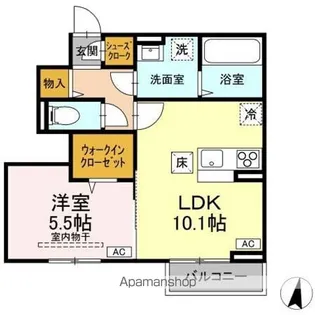 ベアーズマンション II【1階】の間取り