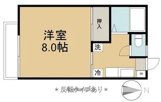メゾンイイヅナ【102号室】の間取り