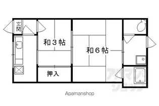 清和荘【104号室】の間取り