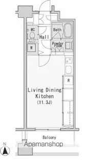 レジディア西麻布【8階】の間取り