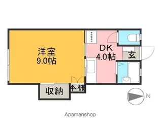 コーポパストラル(平松)【102号室】の間取り