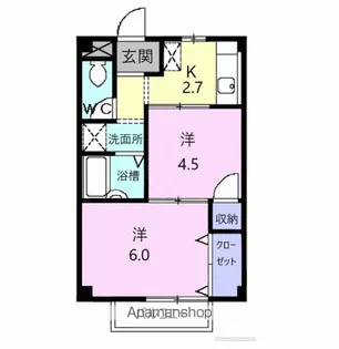 レジデンスK【2階】の間取り