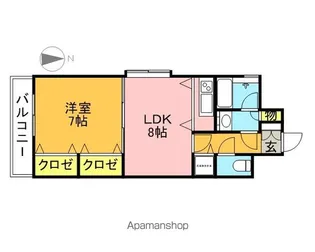 エステートモア姪浜【10階】の間取り