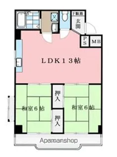 第2ふそうビル【401号室】の間取り