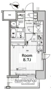 プログレッソ八田【504号室号室】の間取り