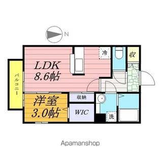 アルシュ幸【1階】の間取り