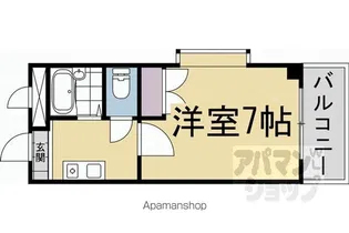 ジュネス丸池【A303号室】の間取り