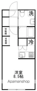ティーズハイツ東習志野【1階】の間取り
