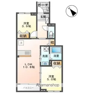 パールハイム【1階】の間取り