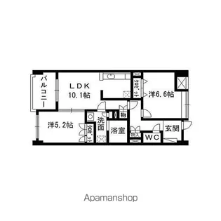 リゾルジェ泉中央【403号室】の間取り