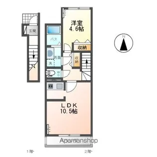 グレイシャス【2階】の間取り